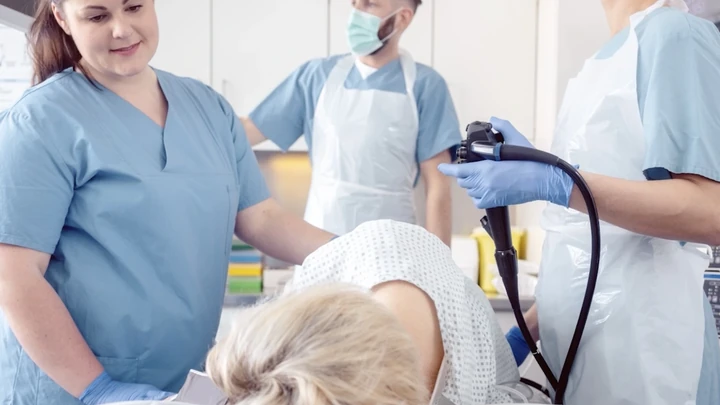 Thumbnail for video about what happens during the actual colonoscopy?